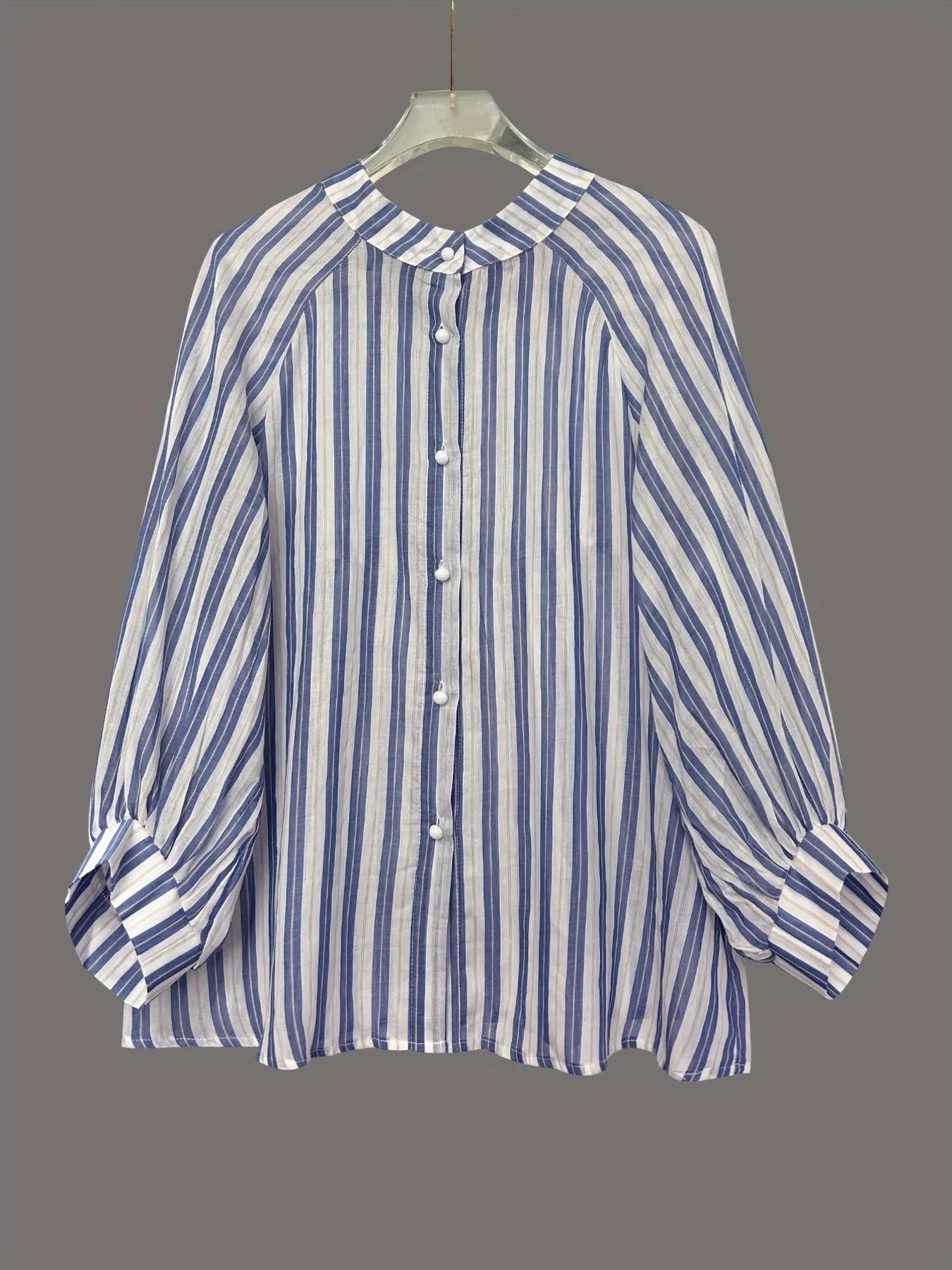 Oversized Striped Button - Down Shirt - L’atelier Sublime