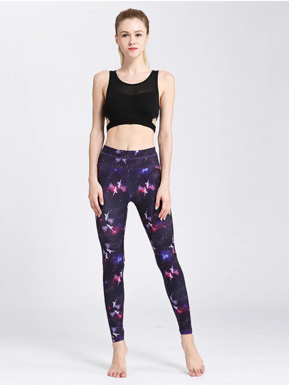 Printed Active High Waist Leggings - L’atelier Sublime