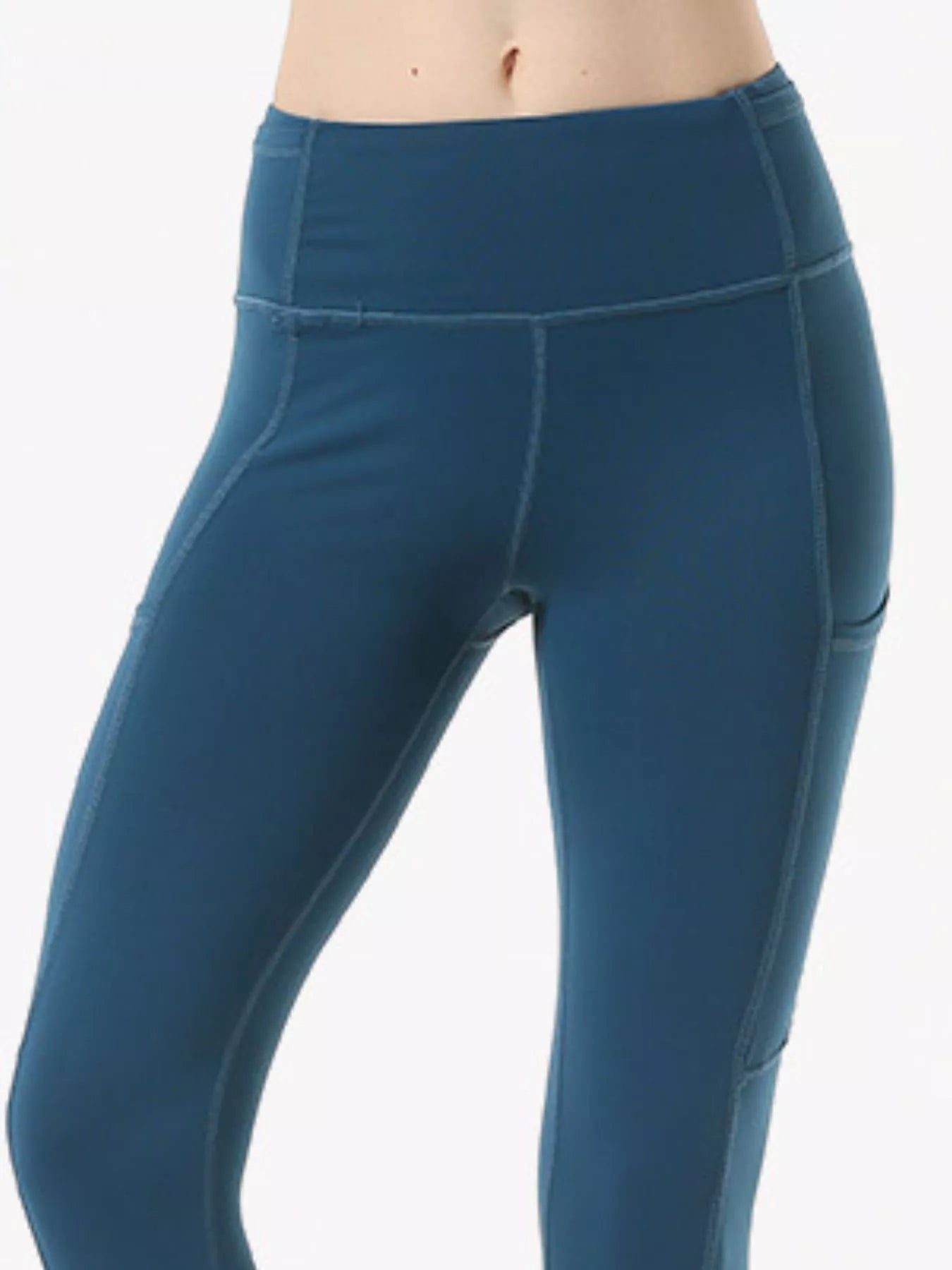 Full Size High - Waisted Active Leggings with Pockets Plus Size - L’atelier Sublime