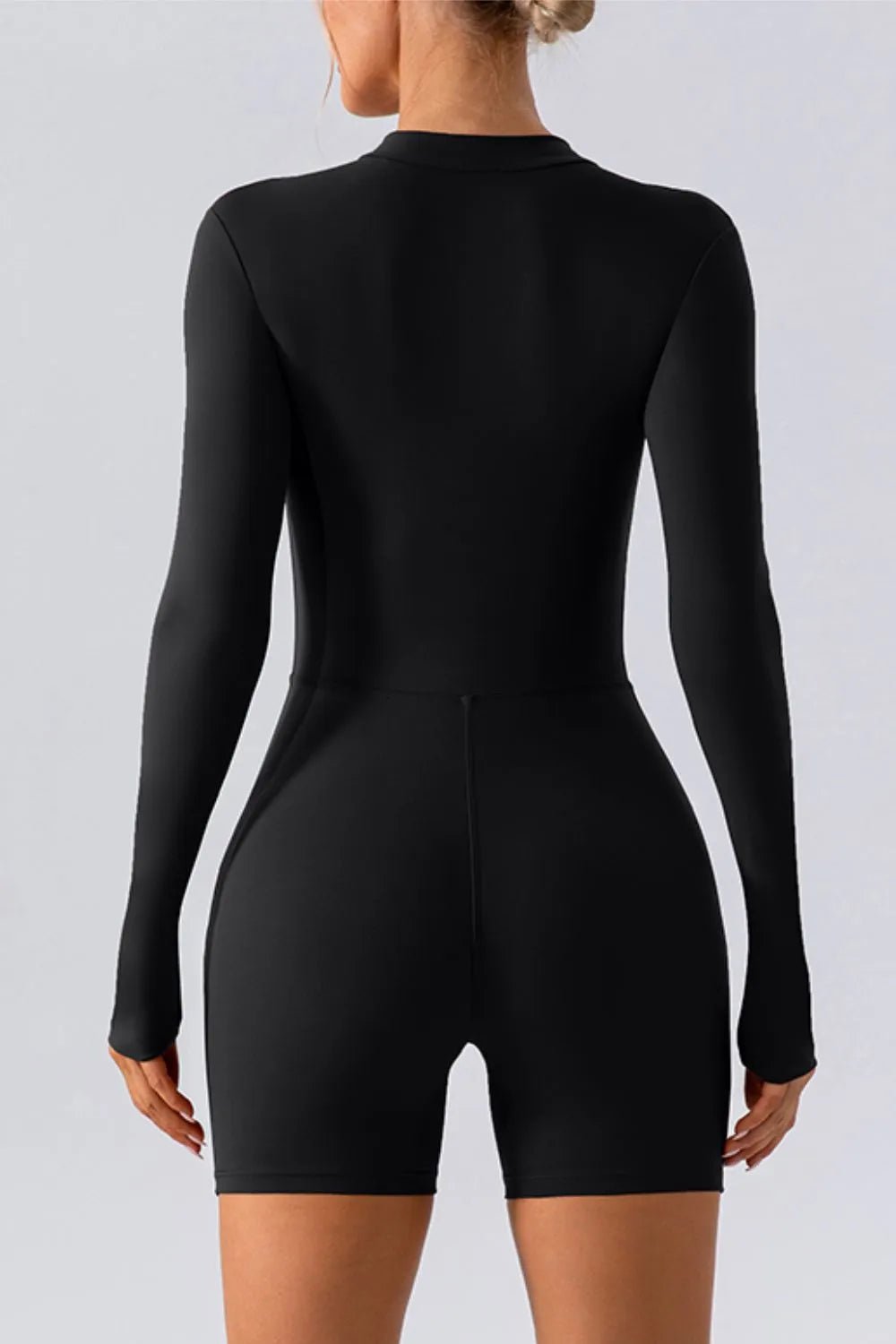 Half Zip Long Sleeve Active Romper - L’atelier Sublime