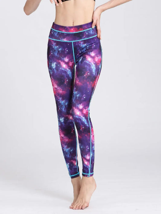Printed Active High Waist Leggings - L’atelier Sublime