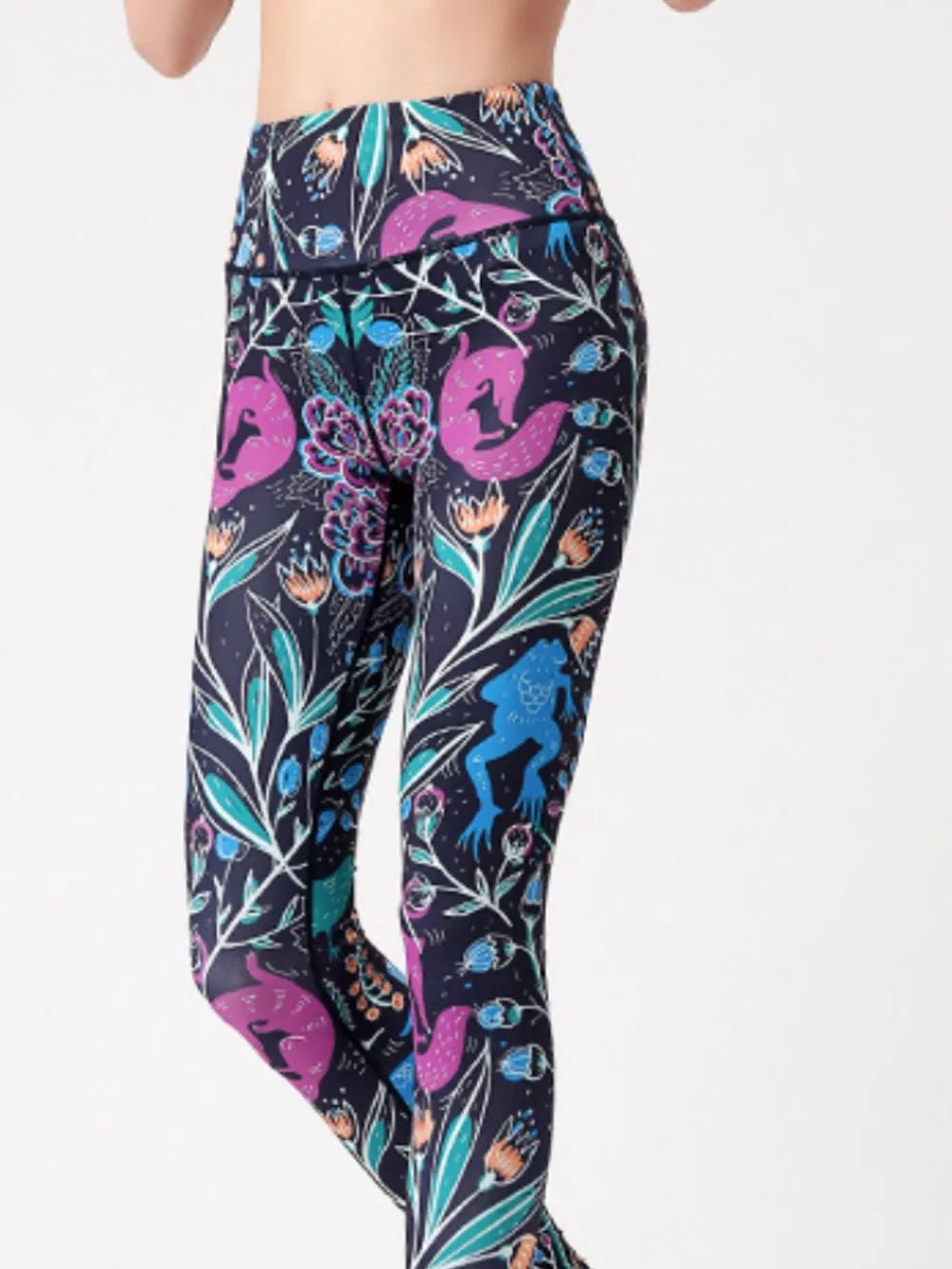 Printed High Waist Active Leggings - L’atelier Sublime
