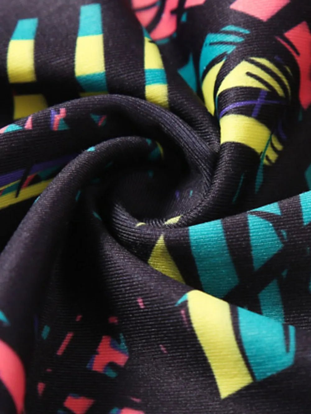 Printed Wide Waistband Active Leggings with Stirrups - L’atelier Sublime