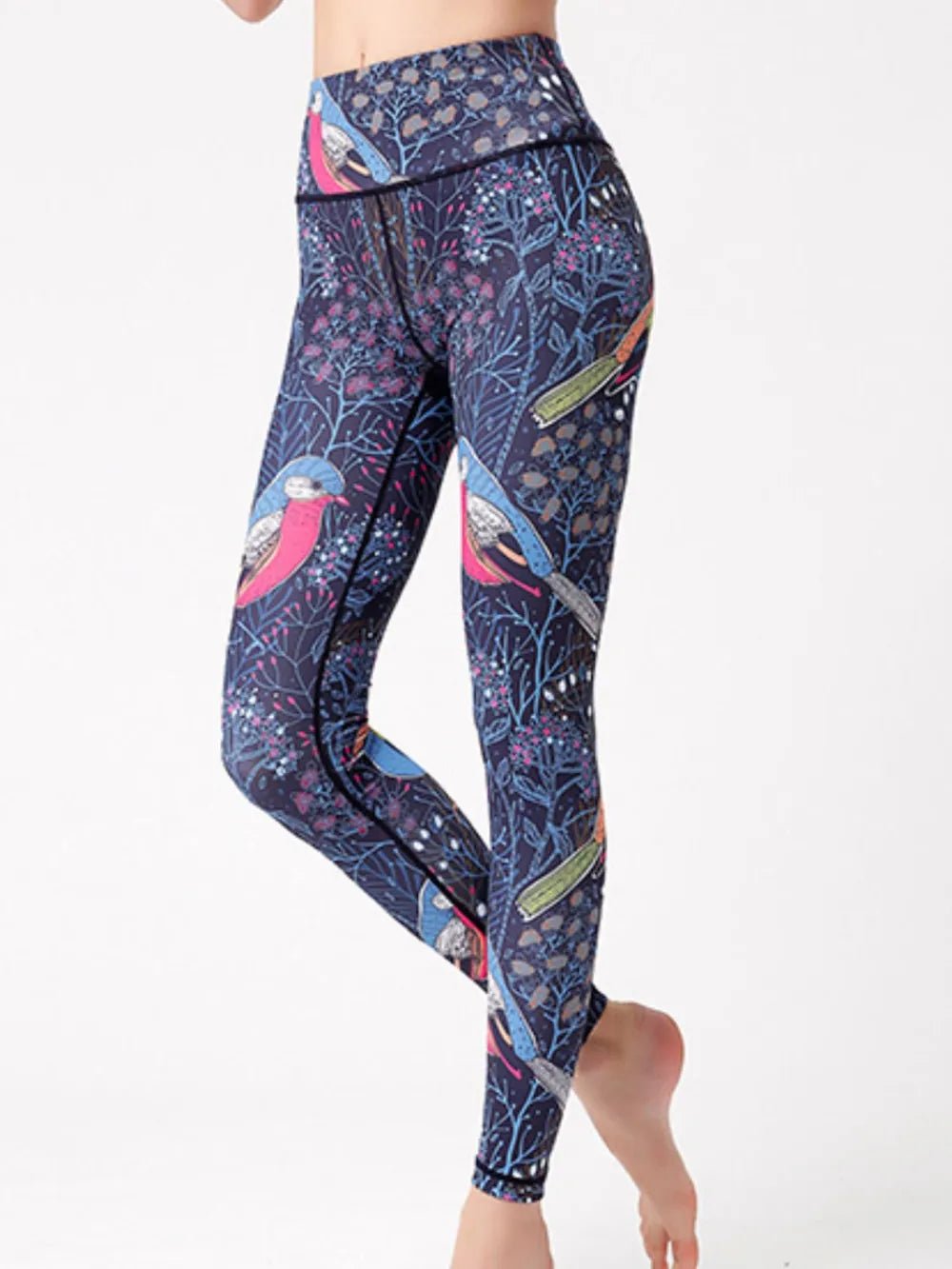 Printed High Waist Active Leggings - L’atelier Sublime