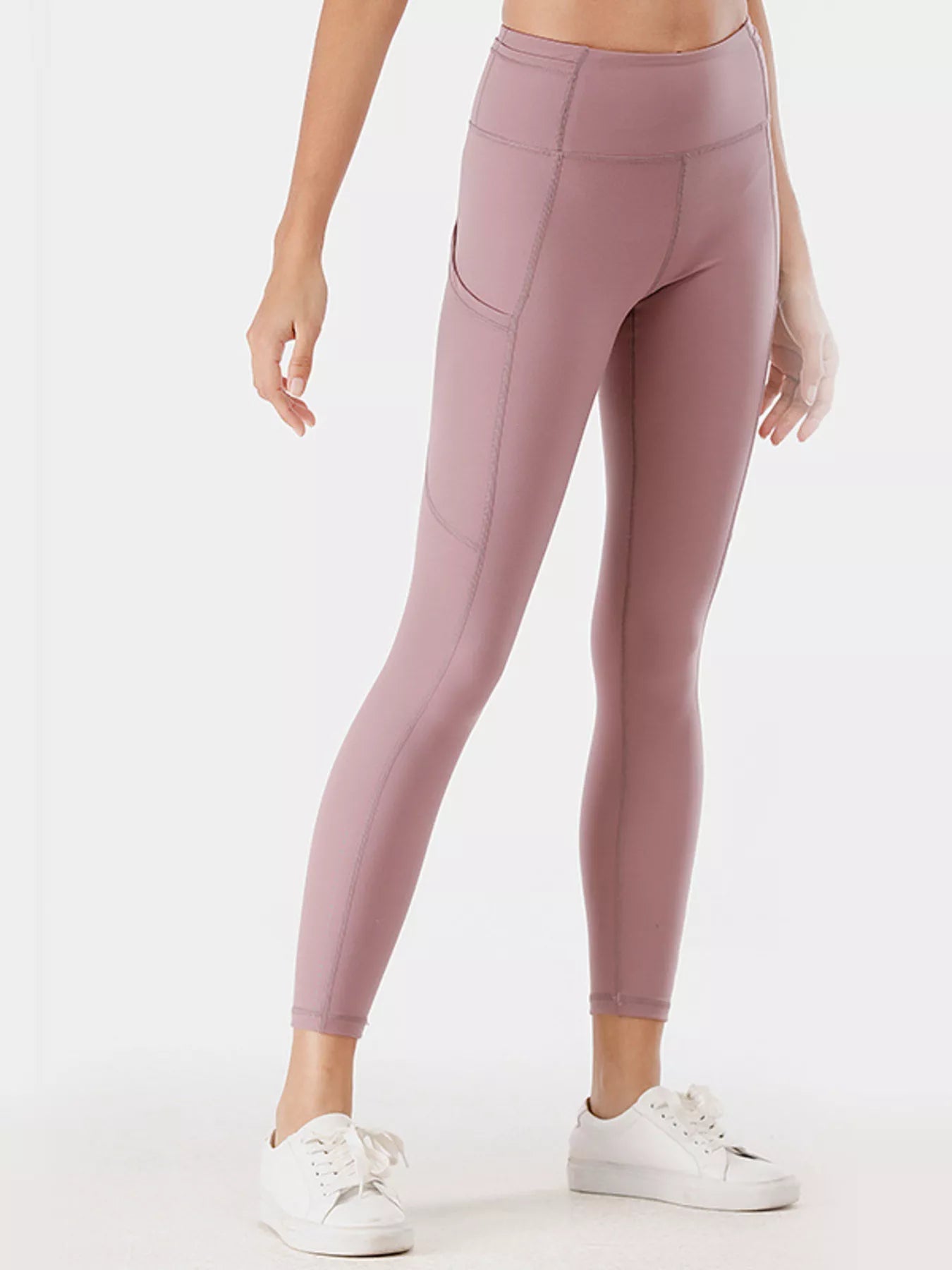 Full Size High - Waisted Active Leggings with Pockets Plus Size - L’atelier Sublime