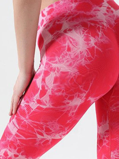 Tie - Dye High Waist Active Leggings - L’atelier Sublime