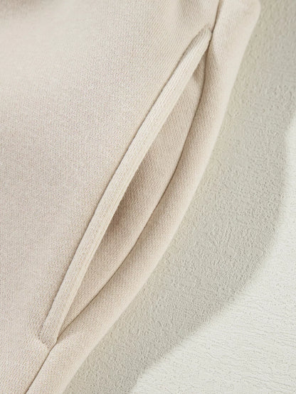 Drop Shoulder Zip Up Jacket and Drawstring Pants Active 2pcs Set - L’atelier Sublime