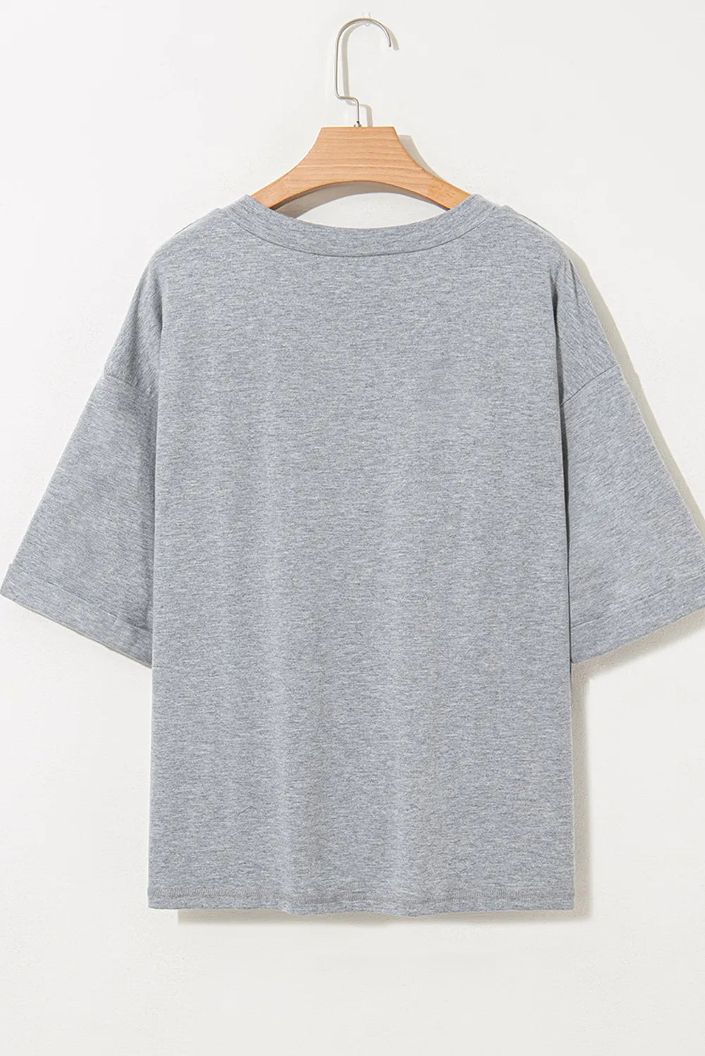 High Raglan Half Sleeve V Neck Oversized T Shirt - L’atelier Sublime