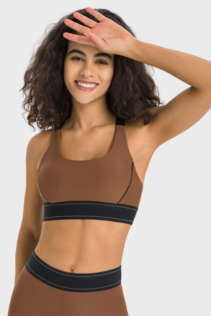 Millennia Contrast Sports Bra - L’atelier Sublime