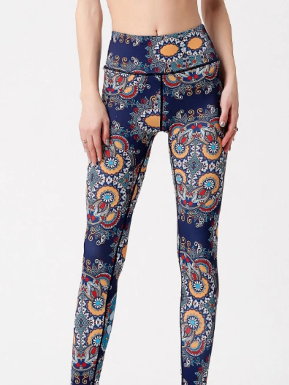 Printed High Waist Active Leggings - L’atelier Sublime