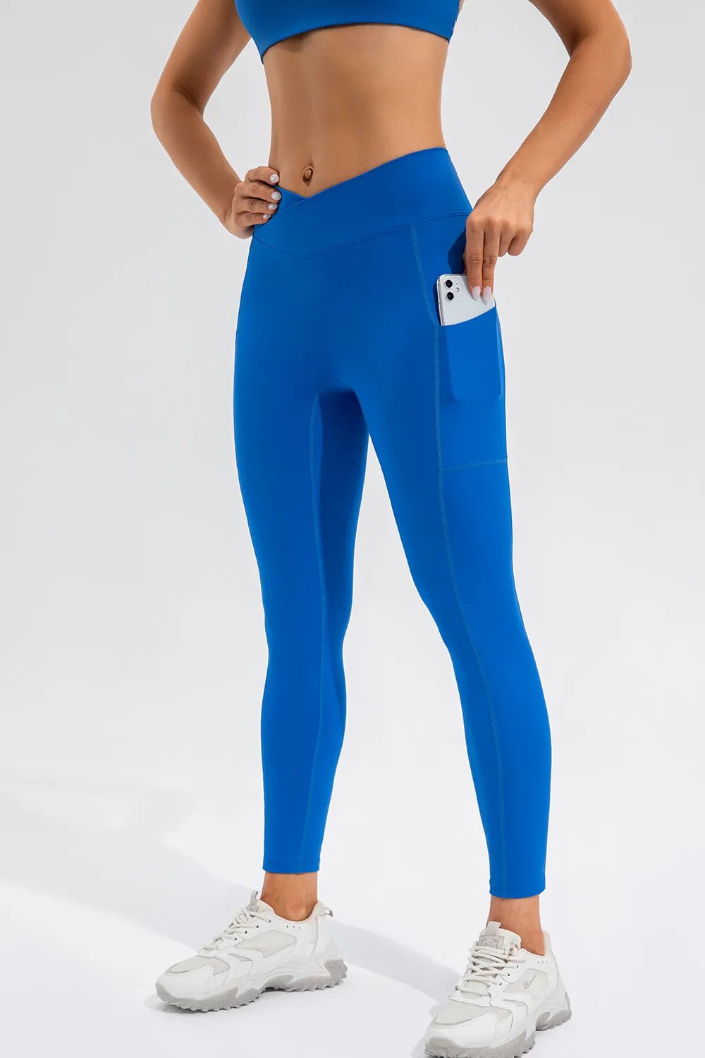 High Waist Active Leggings with Pockets - L’atelier Sublime