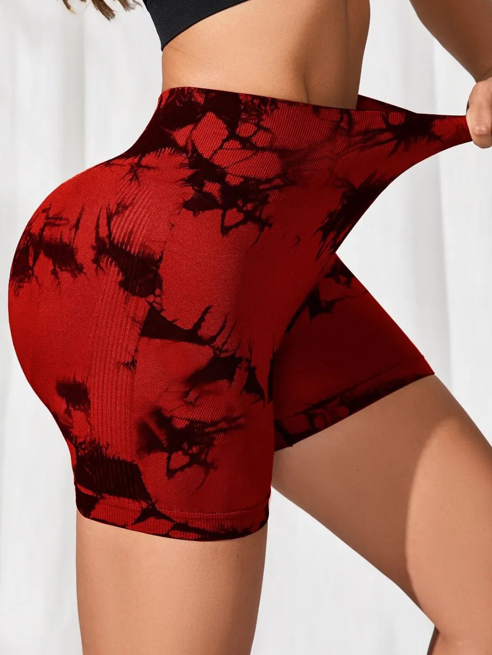 Tie - Dye High Waist Active Shorts - L’atelier Sublime