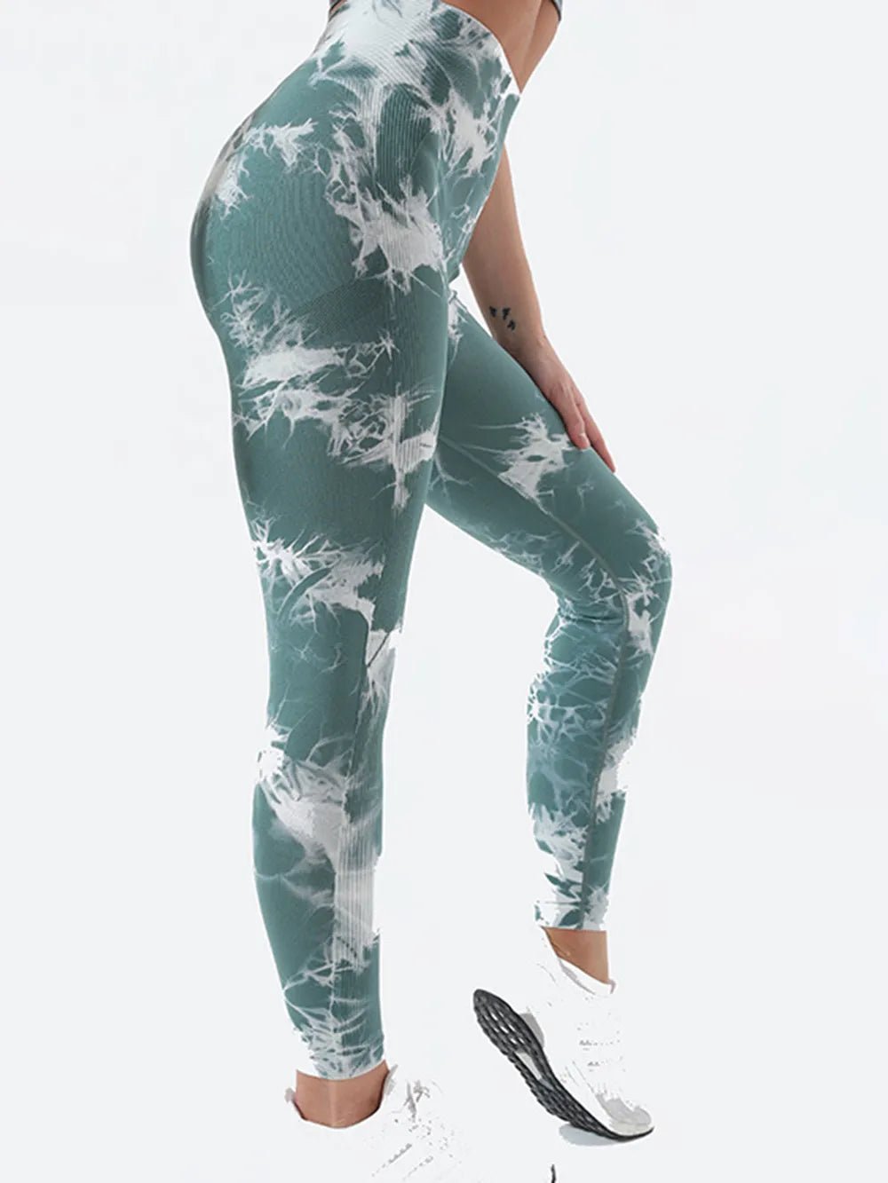 Tie - Dye High Waist Active Leggings - L’atelier Sublime