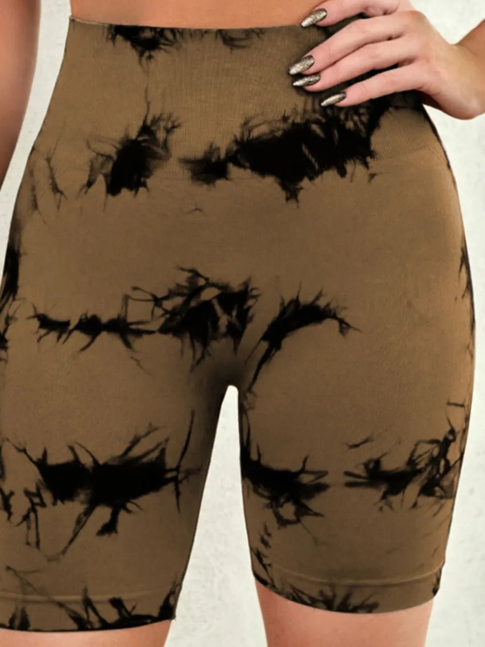 Tie - Dye High Waist Active Shorts - L’atelier Sublime