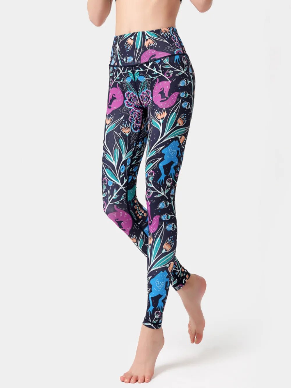 Printed High Waist Active Leggings - L’atelier Sublime
