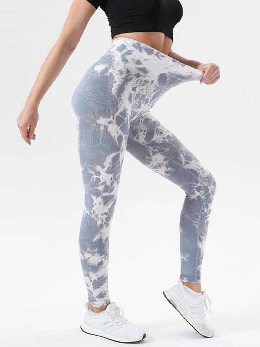 Tie - Dye High Waist Active Leggings - L’atelier Sublime