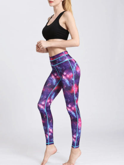 Printed Active High Waist Leggings - L’atelier Sublime