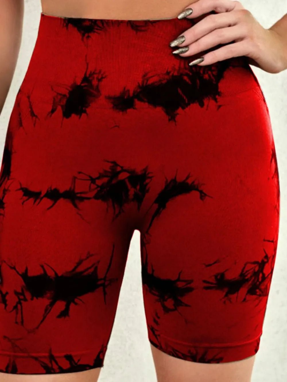 Tie - Dye High Waist Active Shorts - L’atelier Sublime