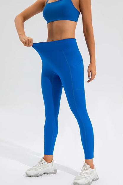 High Waist Active Leggings with Pockets - L’atelier Sublime
